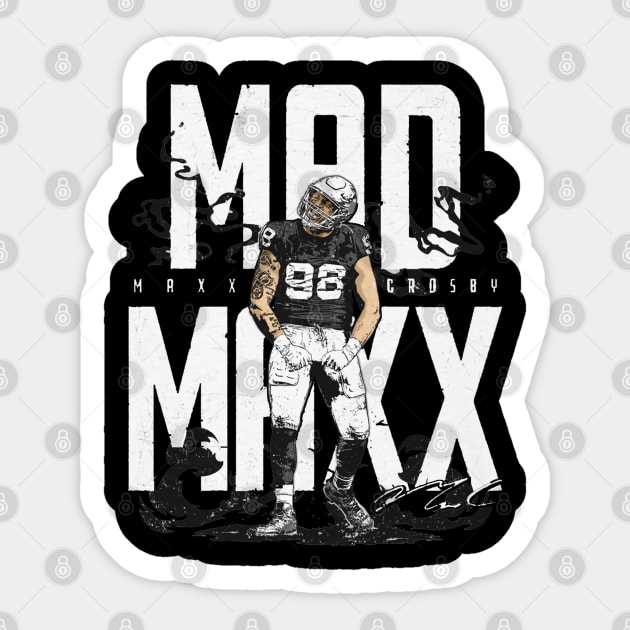 Maxx Crosby Las Vegas Mad Maxx Sticker by MASTER_SHAOLIN